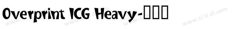 Overprint ICG Heavy字体转换